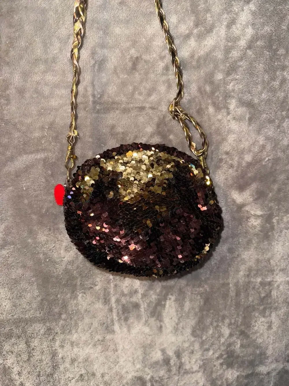 Ty Beanie Boos Sloth Sequin Crossbody Purse